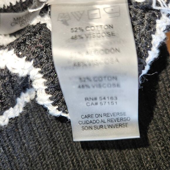 Calvin Klein Sleeveless Black White Nautical Stripe Sweater Womens XL Knitwear - Picture 5 of 8